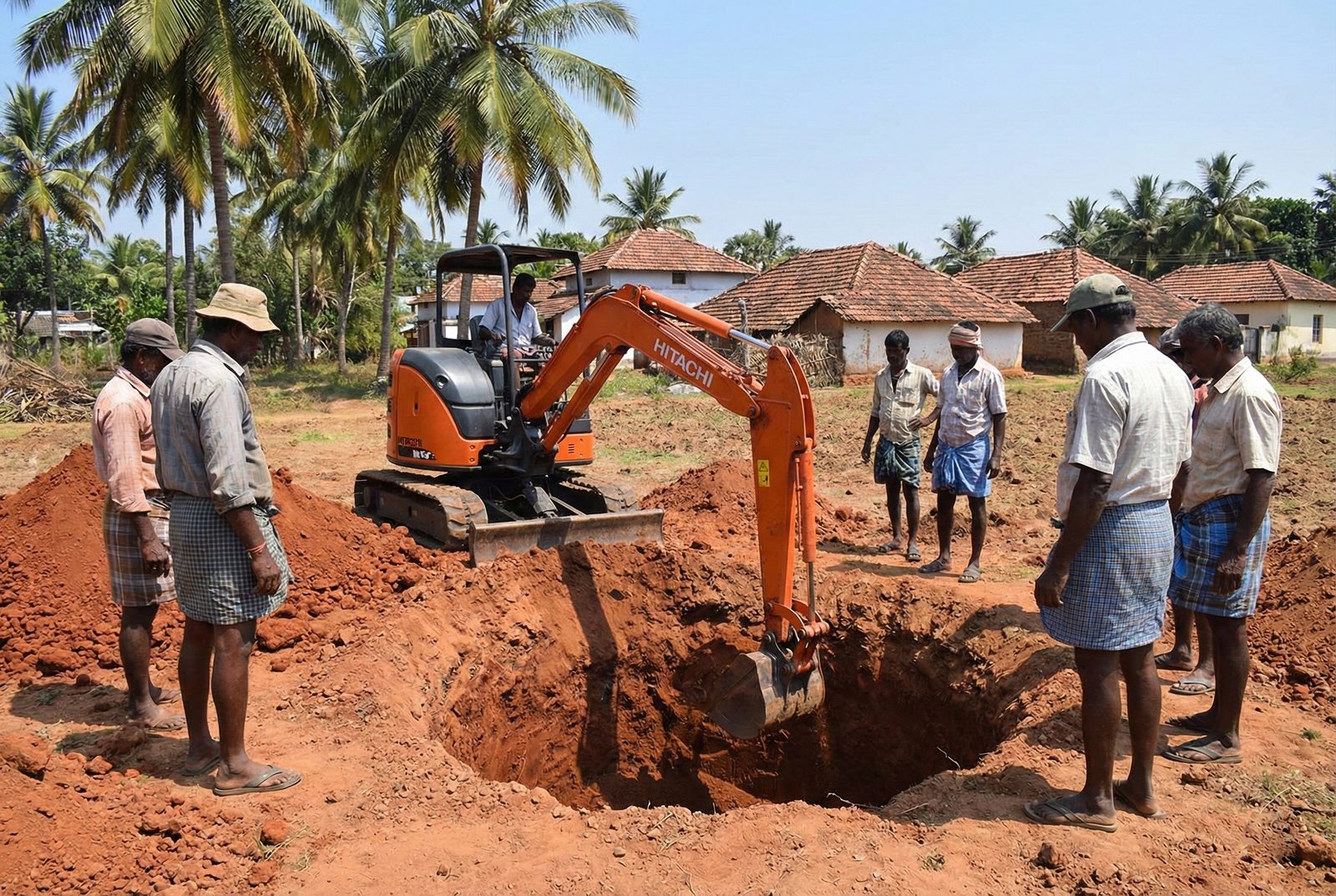 Open Well Digging Service - Professional well digging with modern machinery