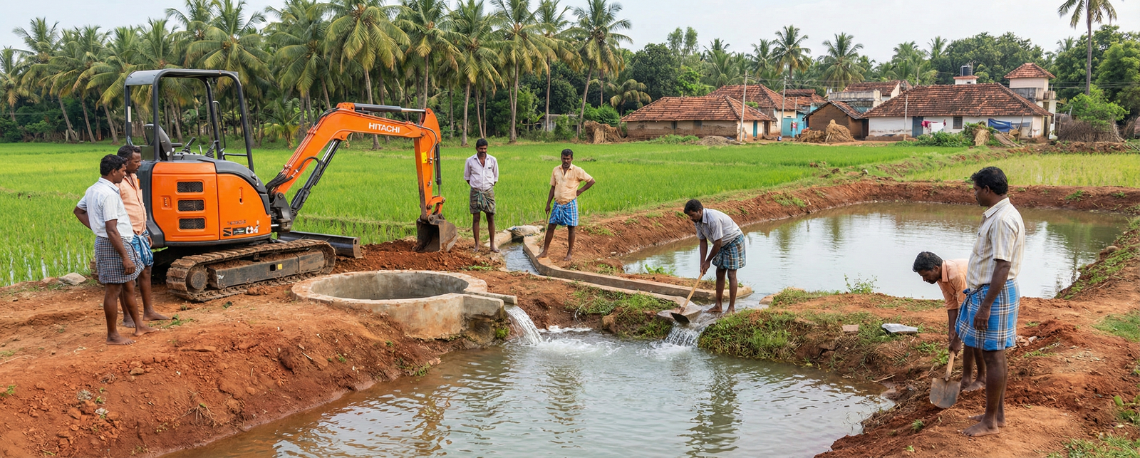 Water works project video background